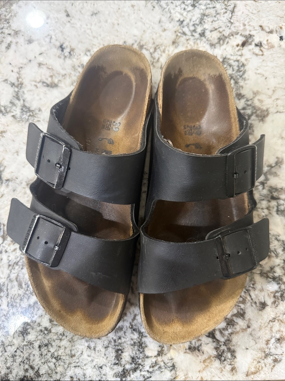 Birkenstock Arizona black Double-Buckle Slide Sandals